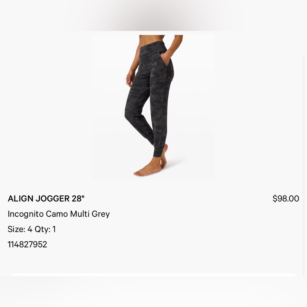 Lululemon Align Camo Jogger Pants